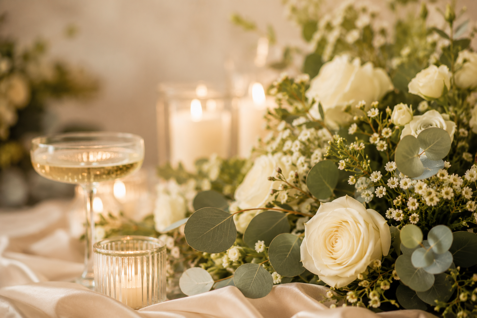 Festlich dekorierter Hochzeitssaal im Sch&uuml;tzenhaus Frechen